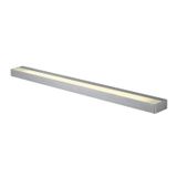 SEDO LED 21 WALL LUMINAIRE, angular, glass satined, br. alu