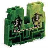 2-conductor end terminal block without push-buttons with fixing flange