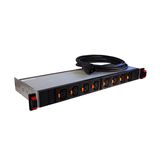 PDU switched 19 inches 1 phase 10/16A with 8 x C13 outlets with C14/C20 input