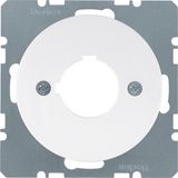 Centre plate with installation opening Ø 22.5 mm, R.1/R.3, polar white