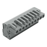 1-conductor female connector, angled CAGE CLAMP® 2.5 mm² gray