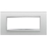 LUX PLATE 6-GANG ICED GLASS GW16206CG