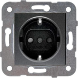 Novella-Trenda Dark Grey (Quick Connection) Child Protected Earthed Socket