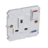 Arteor 1 Gang 13A Single Pole Switched Socket Outlet Soft Alu