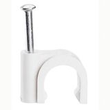 Fixfor round cable tie 3 mm white - tip length 20 mm