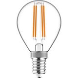 LED Filament Bulb - Globe G45 E14 4.5W 470lm 2700K Clear 330°  - Dimmable
