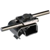 Gutter clamp StSt f. bead 16-22mm with double cleat for Rd 8-10mm