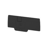 End plate (terminals), 71.9 mm x 2.1 mm, black
