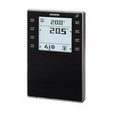 QMX3.P44-1BSC - Room operator unit KNX with sensors for temperature, humidity, segmented backlit display, touchkeys, black