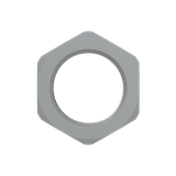 GMN-M20 LOCKNUT PA6 M20X1.5 GRY