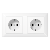 SCHUKO® socket for cable ducts 16 A / 25 AS1522BFWW