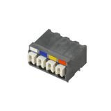 PCB terminal, 3.81 mm, Number of poles: 4, Conductor outlet direction: