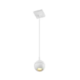 Lucide FAVORI - Pendant light Bathroom - Ø 9 cm - 1xGU10 - IP44 - White