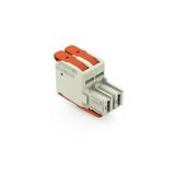 832-1102/322-000 1-conductor female connector; lever; Push-in CAGE CLAMP®