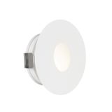 White Aluminium LED 1 Watt 60Lm 3000K 3 Volt 50Hz IP54 D: 3.7 W: 2.2 H: 3.7 cm Cut Out: 3.2 cm Cable Lenght 1.80m Connect it with driver 9020170