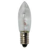 Incandescent Candle Bulb 3W E10 C6 12V Clear Patron