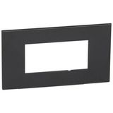 Arteor™ - Plate - Italian/French/German std - square - 4 modules - Graphite