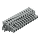 1-conductor female connector CAGE CLAMP® 2.5 mm² gray