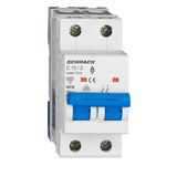 Miniature Circuit Breaker (MCB) AMPARO 6kA, C 10A, 2-pole