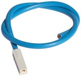 Connecting cable, 500mm, blue, 10mm²