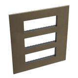 Arteor Surround Plate 3 x 6 Module Square Dark Bronze