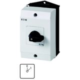 ON-OFF switches, T0, 20 A, surface mounting, 1 contact unit(s), Contacts: 2, 45 °, maintained, With 0 (Off) position, 0-1, Design number 15402