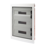 DISTRIBUTION BOARD WITH SMOKED TRANSPARENT DOOR (18X3) 54 MODULES IP40