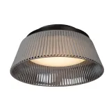 VIXI Flush ceilin.-Smoke .-Ø35-LED Dimm.-17,6W