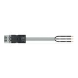 pre-assembled connecting cable Eca Plug/open-ended gray