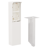 Splashproof garden post with spike for two Niko Hydro functions, white