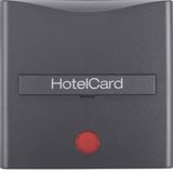 Centre plate imprint f. push-button f. hotel card, redlens , B.3/B.7, 