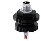 adapter M12 plug, 5-pole, for M20/M...