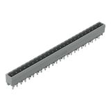 THT male header 1.2 x 1.2 mm solder pin straight gray