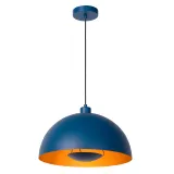 Lucide SIEMON - Pendant light - Ø 40 cm - 1xE27 - Blue