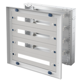 CVX DISTRIBUTION BOARD 160I - FLUSH-MOUNTING - 600x600x105- 96(24x4) MODULES - IP30 - WITHOUT DOOR - GREY RAL7035