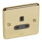 Synergy Authentic 1 Gang 13A Unswitched Socket Outlet Gold