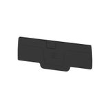 End plate (terminals), 75.55 mm x 2.1 mm, black