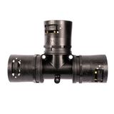 AT281621/T/BLY T-PIECE IP66..69 28X16X21 BLK/YW
