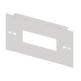 Divided front plate 2G3, 1 piece, sheet steel, 7MW