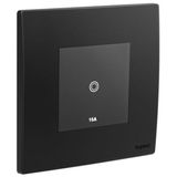 Mallia Senses - 1 gang 1 way touch switch 16AX - Matt Black