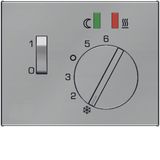 Floor thermostat, w. Centre pl., inclusive sensor K.1/ K.5 stainl. ste