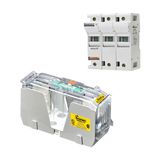 Eaton Bussmann series JM modular fuse block, 600V, 60A, Box lug, Three-pole, 12