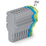 1-conductor female connector Push-in CAGE CLAMP® 1.5 mm² gray/blue/gre