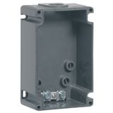 Box Hypra - IP 44 - for surface appliance inlets 2P+E/3P+E/3P+N+E 32A - plastic