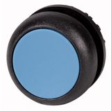 Pushbutton, RMQ-Titan, Flat, maintained, Blue, Blank, Bezel: black