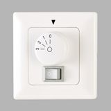 Wall control accessory with light for AC motor