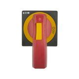 4.5IN LH HANDLE 8MM RED/YELLOW