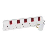 Multi-Outlet Extension Sockets Britich Standard 5X2P+E + 5 SWITCHES Illuminated Britich Standard PLUG + 3M CABLE LENGTH