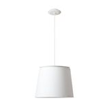 SAVOY WHITE PENDANT LAMP WHITE LAMPSHADE