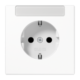 SCHUKO® socket with inscription plate LS1520INAWW
